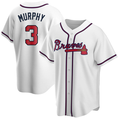 White Dale Murphy Youth Atlanta Braves Home Jersey - Replica