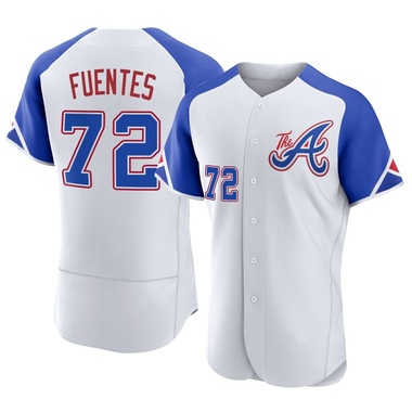 White Didier Fuentes Men's Atlanta Braves 2023 City Connect Jersey - Authentic Big Tall