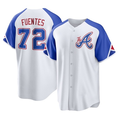 White Didier Fuentes Men's Atlanta Braves 2023 City Connect Jersey - Replica Big Tall