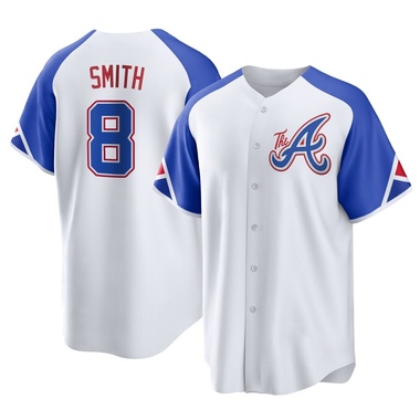 White Dominic Smith Youth Atlanta Braves 2023 City Connect Jersey - Replica