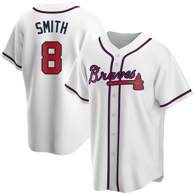 White Dominic Smith Youth Atlanta Braves Home Jersey - Replica