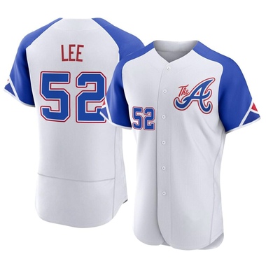 White Dylan Lee Men's Atlanta Braves 2023 City Connect Jersey - Authentic Big Tall