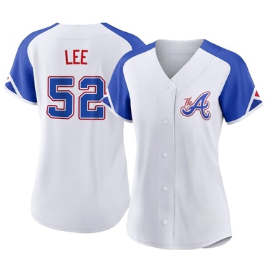 White Dylan Lee Women's Atlanta Braves 2023 City Connect Jersey - Authentic Plus Size
