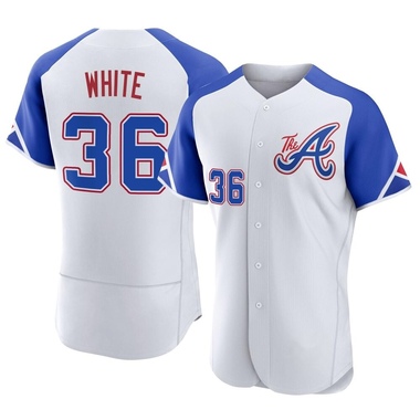 White Eli White Men's Atlanta Braves 2023 City Connect Jersey - Authentic Big Tall