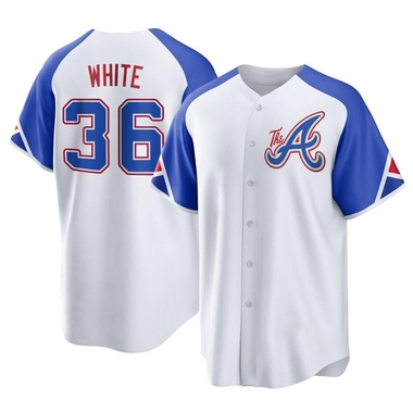White Eli White Men's Atlanta Braves 2023 City Connect Jersey - Replica Big Tall