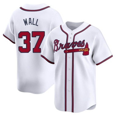 White Forrest Wall Men's Atlanta Braves Home Jersey - Limited Big Tall