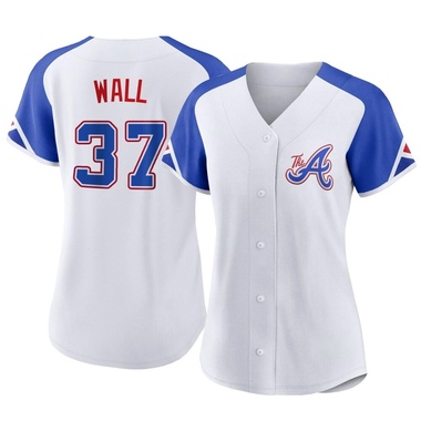 White Forrest Wall Women's Atlanta Braves 2023 City Connect Jersey - Authentic Plus Size