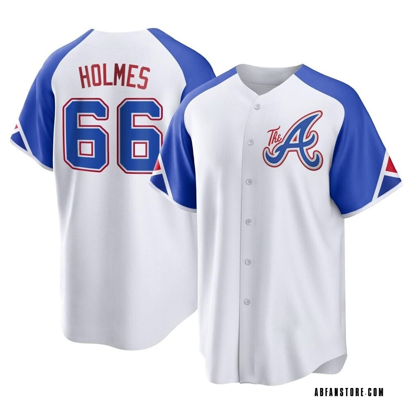 White Grant Holmes Youth Atlanta Braves 2023 City Connect Jersey - Replica