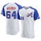 White Hurston Waldrep Men's Atlanta Braves 2023 City Connect Jersey - Authentic Big Tall