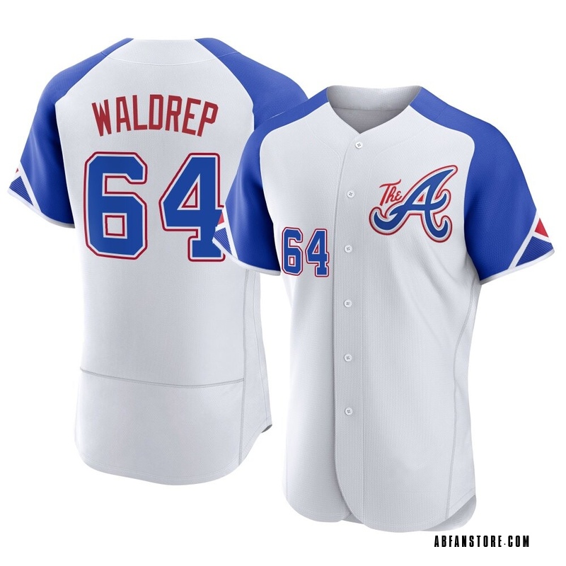 White Hurston Waldrep Men's Atlanta Braves 2023 City Connect Jersey - Authentic Big Tall
