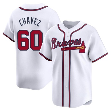 White Jesse Chavez Men's Atlanta Braves Home Jersey - Limited Big Tall