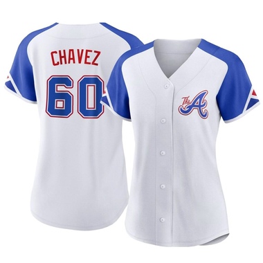 White Jesse Chavez Women's Atlanta Braves 2023 City Connect Jersey - Replica Plus Size