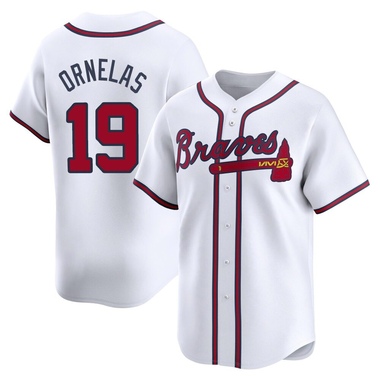White Jonathan Ornelas Men's Atlanta Braves Home Jersey - Limited Big Tall
