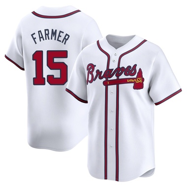 White Kyle Farmer Men's Atlanta Braves Home Jersey - Limited Big Tall