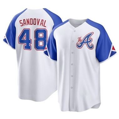 White Pablo Sandoval Youth Atlanta Braves 2023 City Connect Jersey - Replica