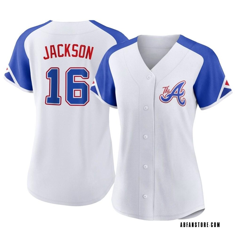 White Sonny Jackson Women's Atlanta Braves 2023 City Connect Jersey - Replica Plus Size