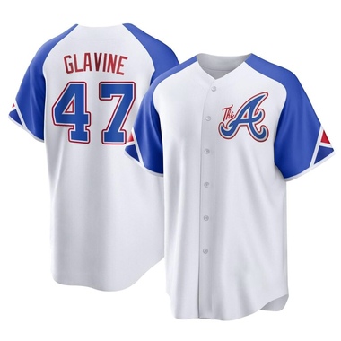 White Tom Glavine Youth Atlanta Braves 2023 City Connect Jersey - Replica