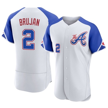 White Vidal Brujan Men's Atlanta Braves 2023 City Connect Jersey - Authentic Big Tall